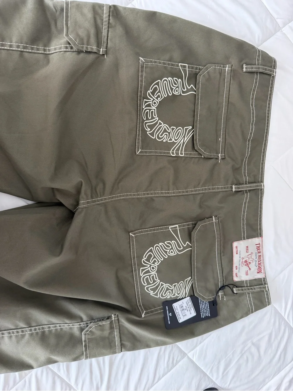 Men's Olive Cargo Pants - Durable Everyday Workwear